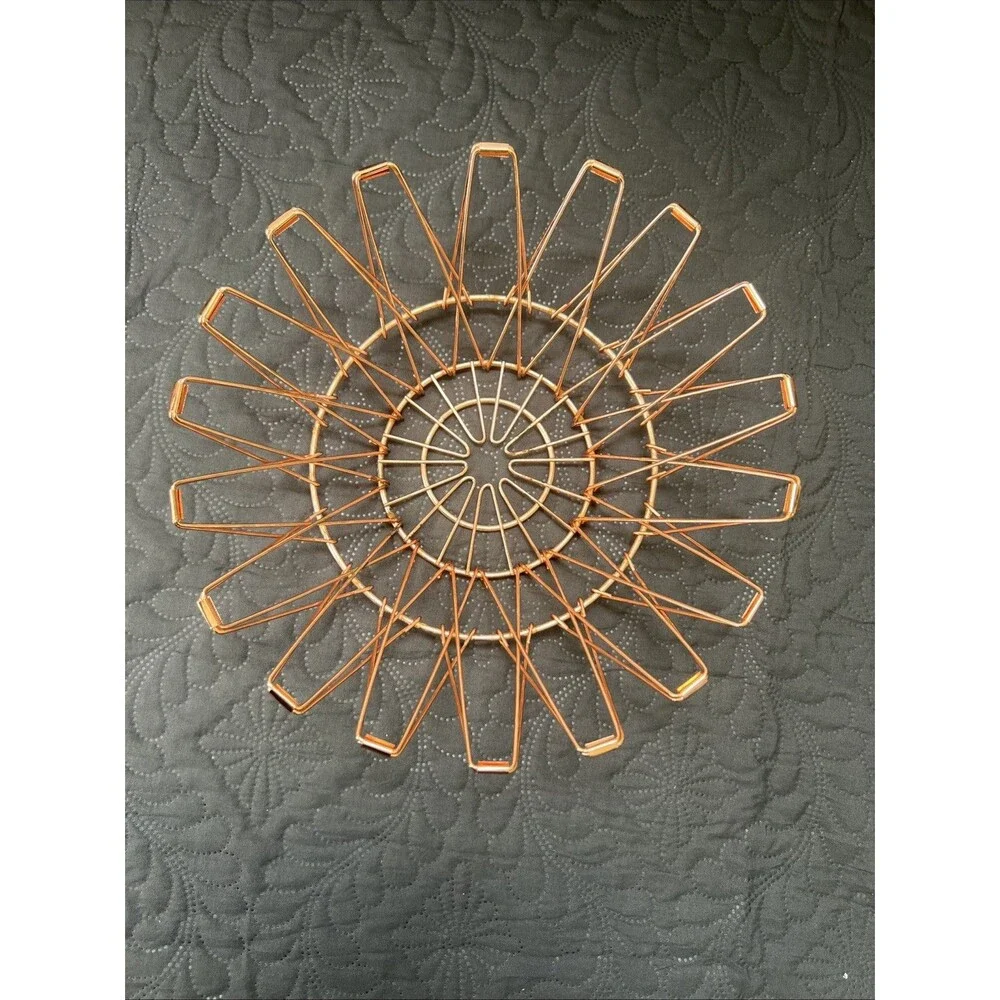 Jion Ware Flexible Rose Gold Transforming Wire Basket Home Storage Decor Kitchen
